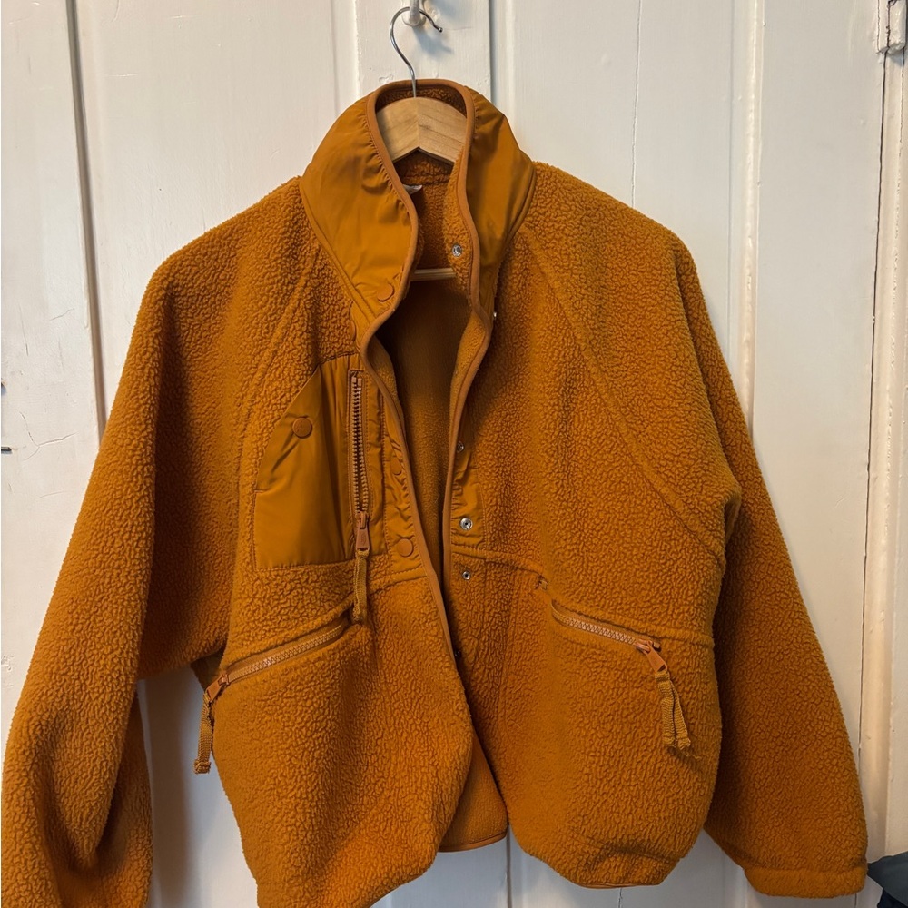 FP Movement Hit the Slopes Orange Fleece Jacket